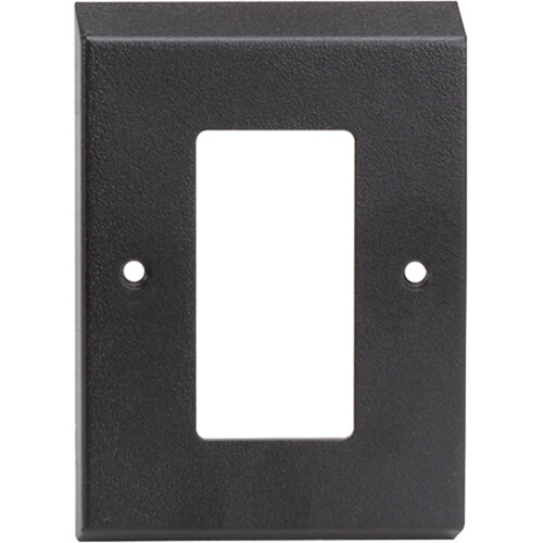RDL European Plate Adapter (Single Gang Black)