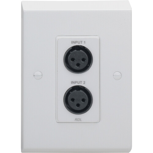RDL European Plate Adapter (Single Gang White)