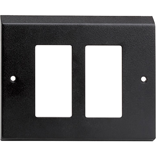 RDL European Plate Adapter for 2-Single D-Style Or One Dual-Decora DD-Style Product (Black)