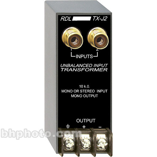 RDL TX-J2 Unbalanced Input Transformer TX-J2 B&H Photo Video