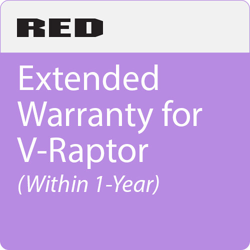 RED DIGITAL CINEMA 1-Year Extended Warranty for V-RAPTOR (During First Year of Camera Purchase)