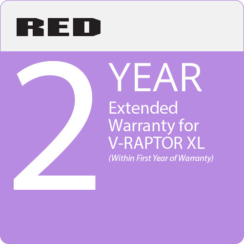 RED DIGITAL CINEMA 1-Year Extended Warranty for V-RAPTOR XL (During First Year of Camera Purchase)