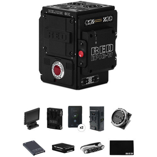 RED DIGITAL CINEMA EPIC-W Start-Up Kit with Aluminum EF Mount, Media, Reader, Batteries & Charger