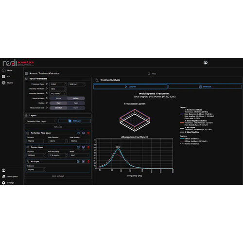 redi acoustics ATC Acoustic Treatment Calculator Software (1-Month Access)