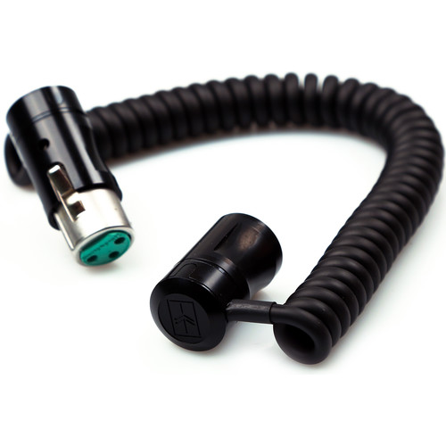 Remote Audio Low-Profile XLR3F to Low-Profile XLR3M Balanced Coiled Jumper Cable (8