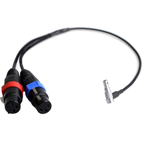 Remote Audio Dual 3-Pin XLR to 5-Pin LEMO Audio Input Cable for ARRI ALEXA Mini (17