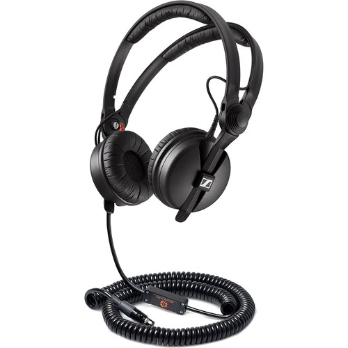 Remote Audio HD25ILC-S Modified Sennheiser HD25 Headset with Boom Microphone and Wired TA5F Connectivity