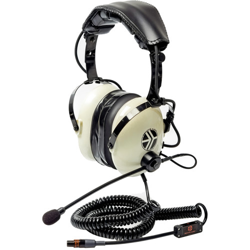 Remote Audio High Noise-Isolation Headset Switchable Electret Talkback Boom Mic