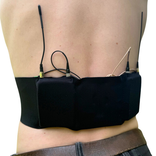 Remote Audio URSA Double-Pouch Waist Straps for Wireless Microphone Transmitters (Black)