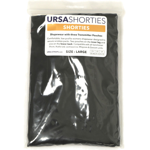 Remote Audio URSA Shorties Form-Fitting Shape Wear for Women (Large Black)
