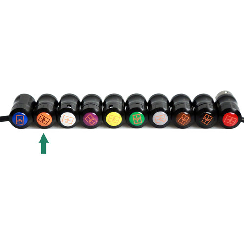 Remote Audio Color Decal for Low-Profile XLR Connector (Orange)