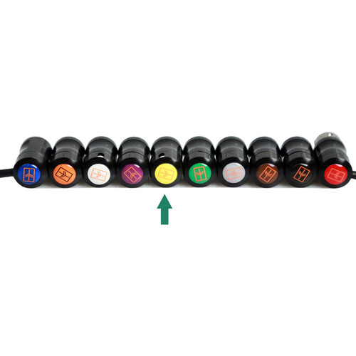 Remote Audio Color Decal for Low-Profile XLR Connector (Yellow)