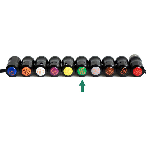 Remote Audio Color Decal for Low-Profile XLR Connector (Green)
