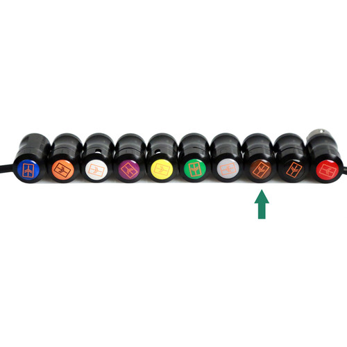 Remote Audio Color Decal for Low-Profile XLR Connector (Brown)