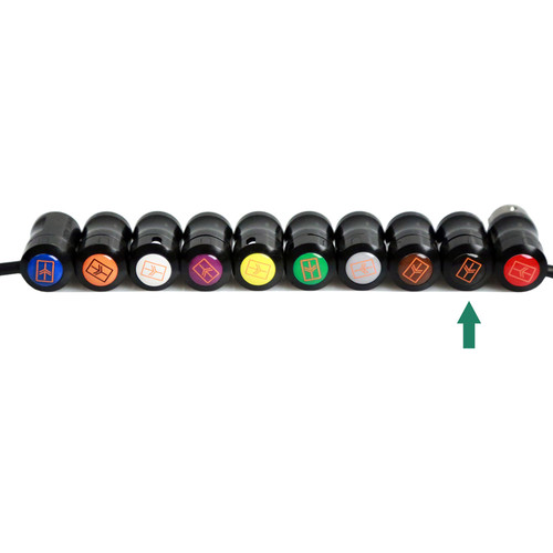Remote Audio Color Decal for Low-Profile XLR Connector (Black)