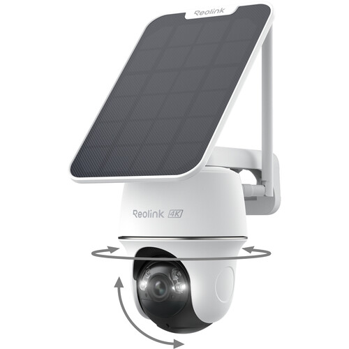 Reolink Argus Series B440 UHD 4K Solar-Powered Outdoor Wireless Pan & Tilt Camera with Night Vision & Spotlights