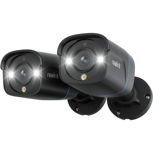 Reolink P330 8MP Add-On Outdoor Network Bullet Camera with Night Vision (Black 2-Pack)