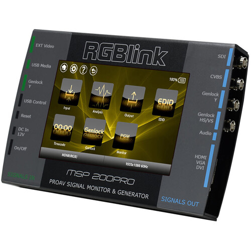 RGBlink MSP 200PRO Input Signal Monitor & Test Pattern Generator