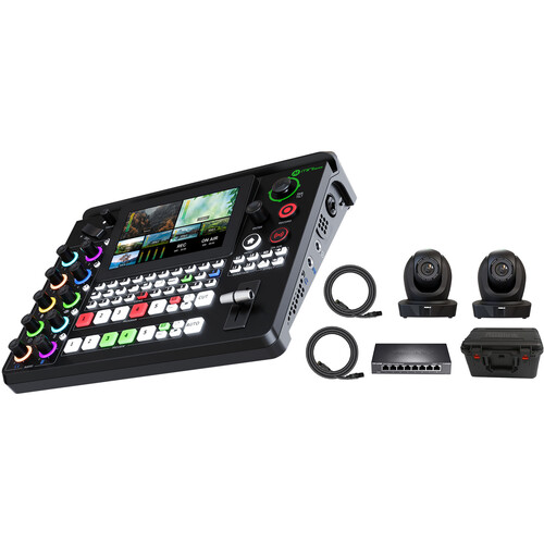 RGBlink mini-edge Bundle 2 with Switcher and 2 x vue PoE PTZ Cameras