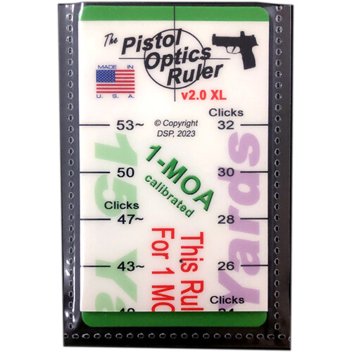 Rifle Scope Ruler Pistol Optics Ruler XL (1 MOA)