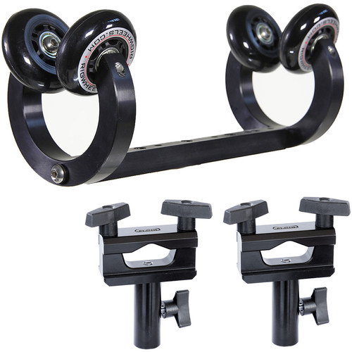 RigWheels Monorail Carriage Kit with Two Pipe Clamps