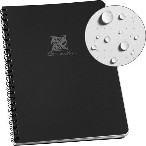Rite in the Rain Side Spiral Notebook (Dot Grid Page Pattern Black)