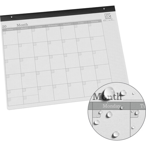 Rite in the Rain Undated 13-Month All-Weather Desk Calendar