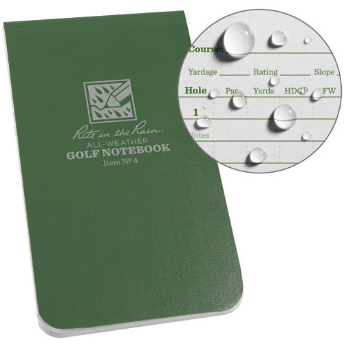 Rite in the Rain Golf Notebook (Green 3.5 x 6