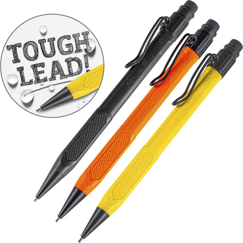 Rite in the Rain Work-Ready Mechanical Pencil (3-Pack Black Orange Yellow)