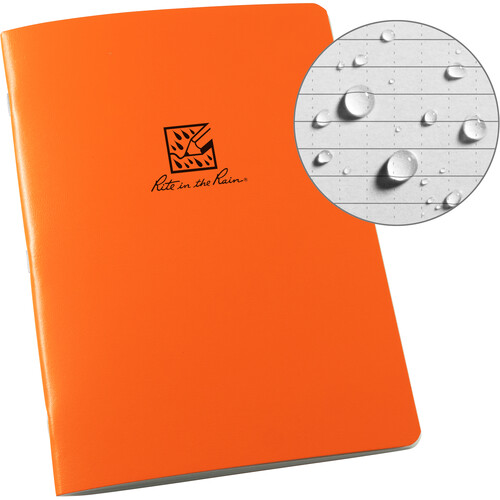Rite in the Rain Stapled Notebook (Universal Page Pattern Orange)