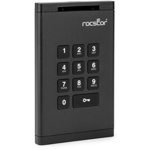 Rocstor 1TB DataSecure EX20 Encrypted USB 3.2 Gen 1 Portable HDD