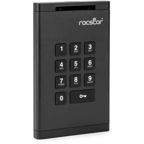 Rocstor 4TB DataSecure EX20 Encrypted USB 3.2 Gen 1 Portable SSD