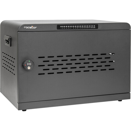 Rocstor Volt UC20 20-Device USB-C Charging Station Cabinet