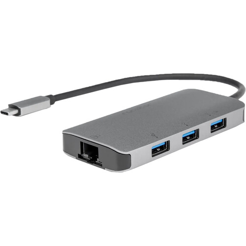 Rocstor Premium USB Type-C Hub with USB Type-A Gigabit Ethernet & USB Type-C 100W PD