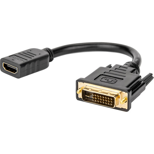 Rocstor Shielded HDMI Female to DVI-D Male Cable Adapter (8