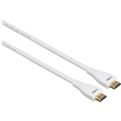 Rocstor Y10C160-W1 Premium High-Speed HDMI Cable with Ethernet (White 6')
