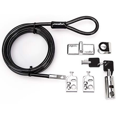 Rocstor Rocbolt Desktop and Peripherals Security Locking Kit (8' TAA Compliant)