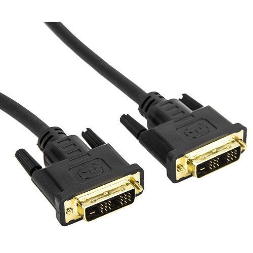 Rocstor Rocpro DVI-D Single-Link Male Cable (3' Black)