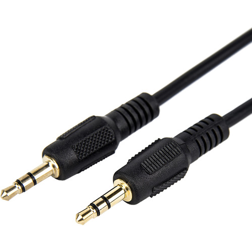 Rocstor Slim 3.5mm Male to 3.5mm Male Stereo Audio Cable (3' Black)