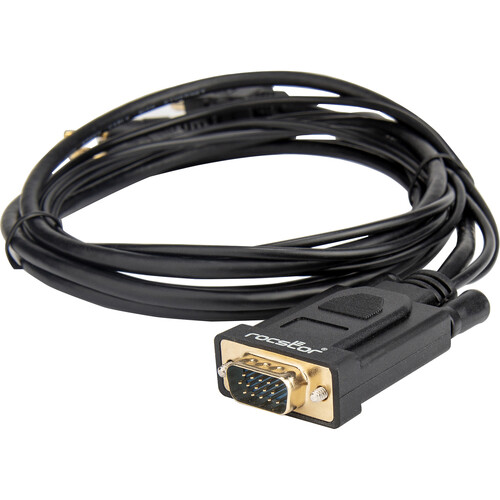 Rocstor HDMI Male to VGA Male Cable (6' Black)
