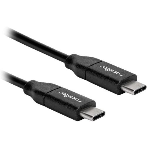 Rocstor USB-C 2.0 Male Charging Cable (3.3' Black)