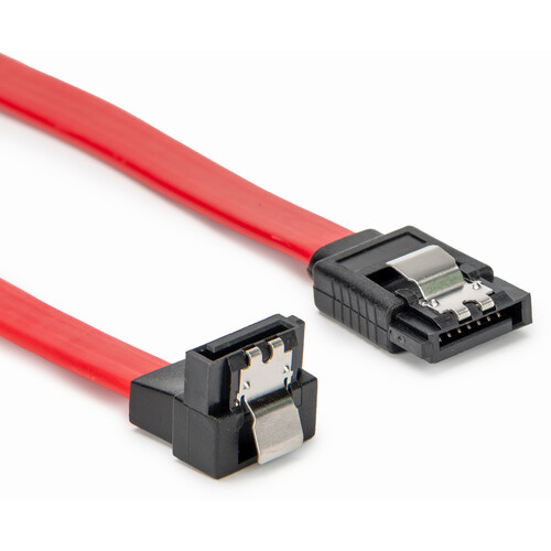 Rocstor Latching SATA to Right Angle SATA Serial ATA (Red 1')