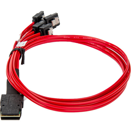 Rocstor Serial Attached SCSI SAS Cable (Red 19.7