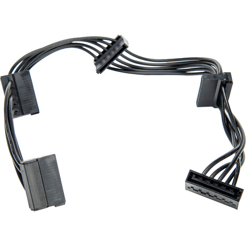 Rocstor 4x SATA Power Splitter Adapter Cable (Black 15.7