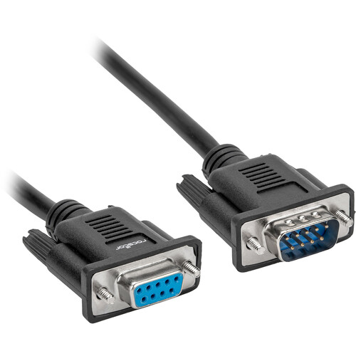 Rocstor Straight Through DB9 RS-232 Serial Cable (6.4' Black)