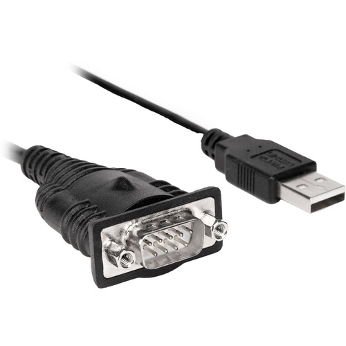 Rocstor USB to Serial Adapter (Black 3')