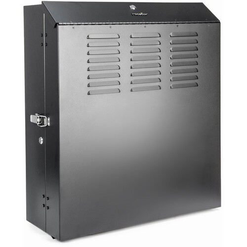 Rocstor SolidRack Low-Profile Vertical-Mount Switch-Depth Wall-Mount Rack Enclosure Cabinet (5 RU Black)