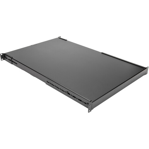 Rocstor Universal Adjustable Solid Mounting Depth Shelf (Black 19