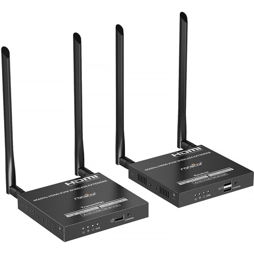 Rocstor TrueReach TR22 4K60 Wireless HDMI KVM Extender Kit with 2 Receivers (164')