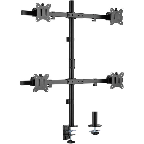 Rocstor ErgoReach EP5 Premium Quad Monitor Pole Mount